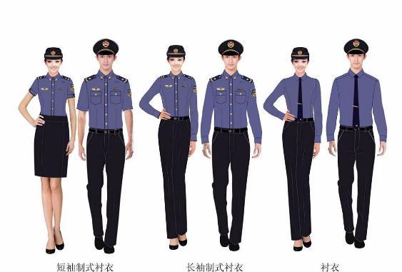 城管统一服装今日亮相：藏青色、天空蓝色制服
