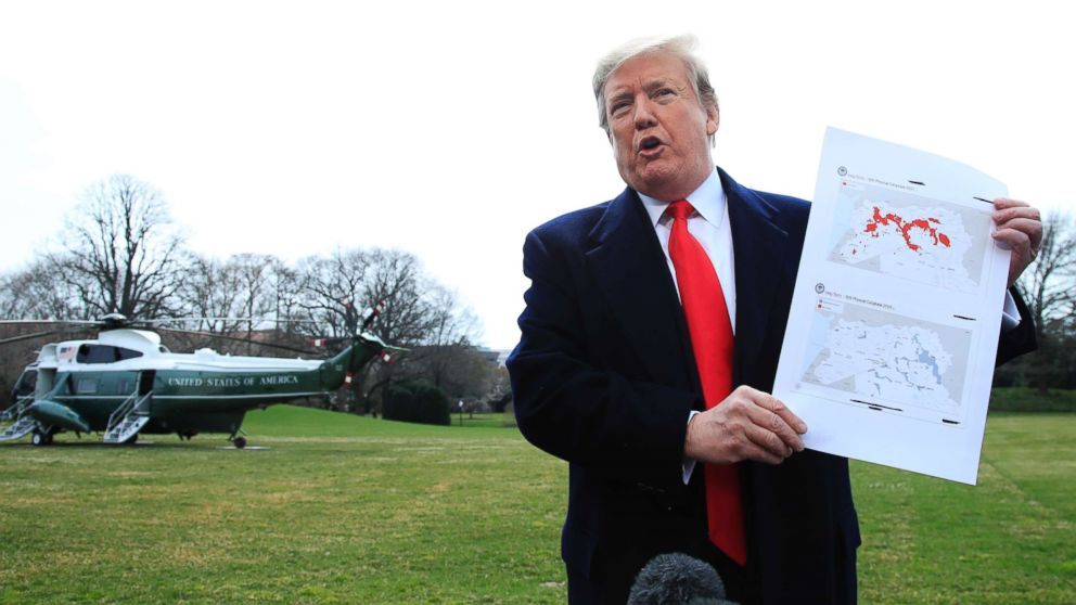 白宫称叙利亚境内IS已被100%消灭,特朗普:IS都