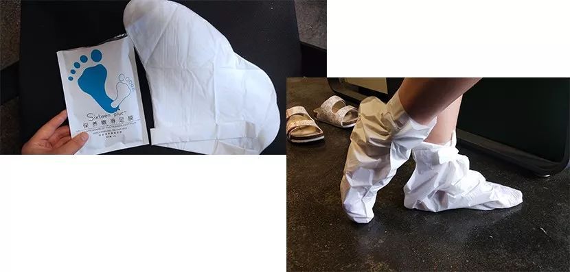 这个让脚层层脱皮的足膜,一边忍着恶心一边用