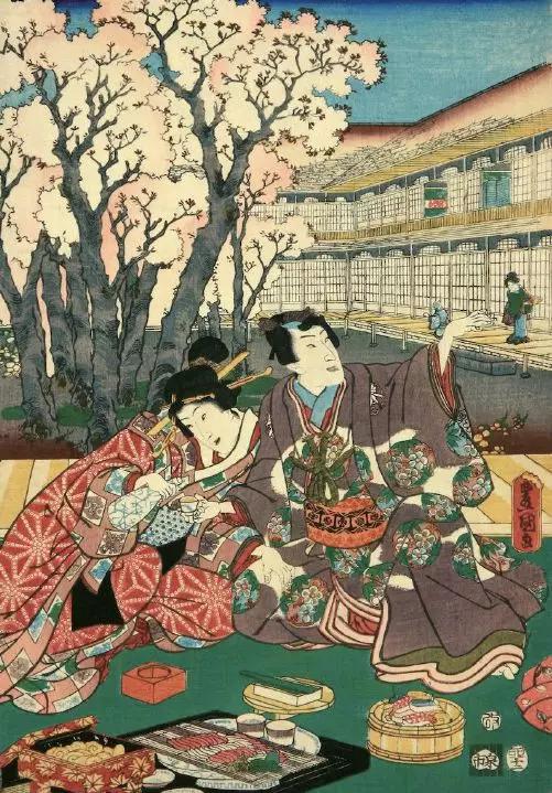 《见立源氏花之宴》是描绘了长编合卷(故事)