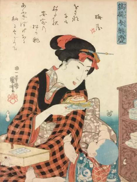 《缟揃女辨庆》・歌川国芳