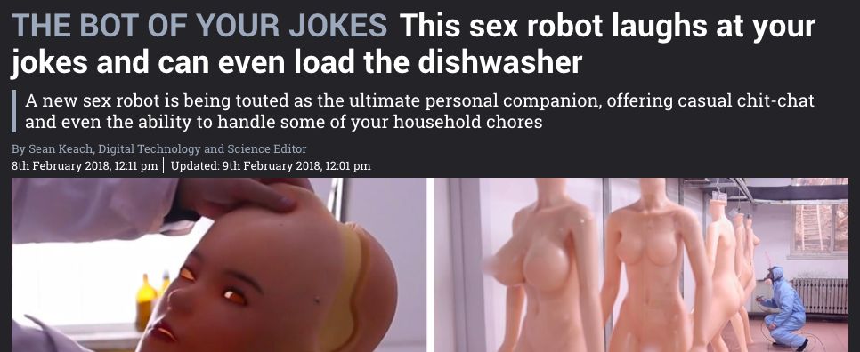 当国外性爱机器人还在哼哧哼哧，中国的性爱机器人已经快能聊天讲笑
