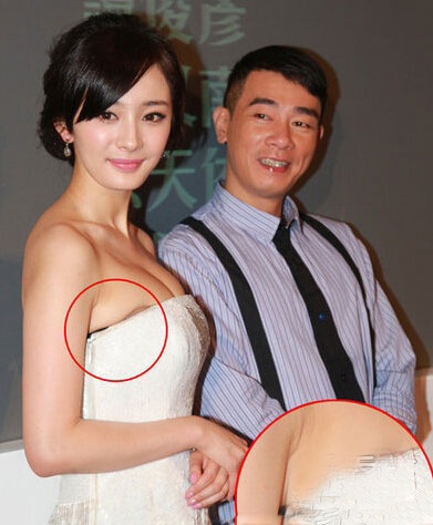 乳贴侧漏走光? 揭秘春光大泄女明星(图)