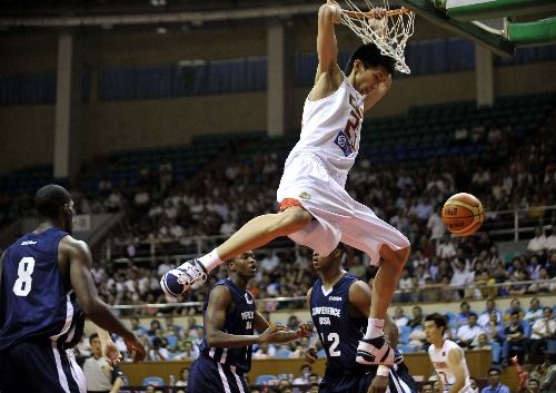 中国男篮与孟菲斯大学热身赛