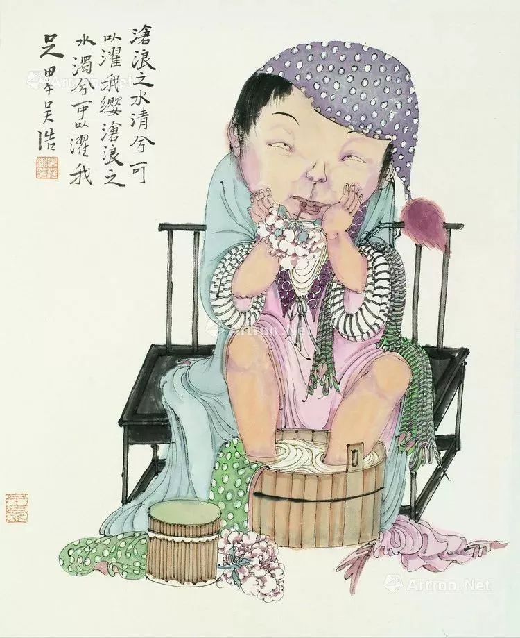 吴浩:以“现代春宫图”著称,通过沉静的绘画体会内心的单纯与纯粹