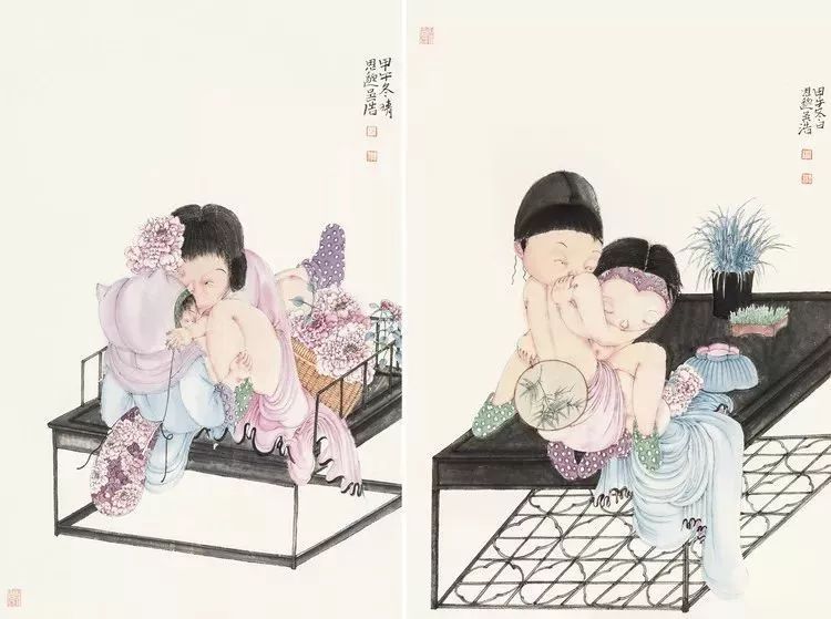 吴浩:以“现代春宫图”著称,通过沉静的绘画体会内心的单纯与纯粹