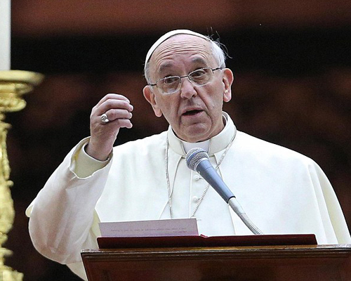 据报道,教皇弗朗西斯一世称每50个神父中就有1个恋童癖者 (图片来自英媒)